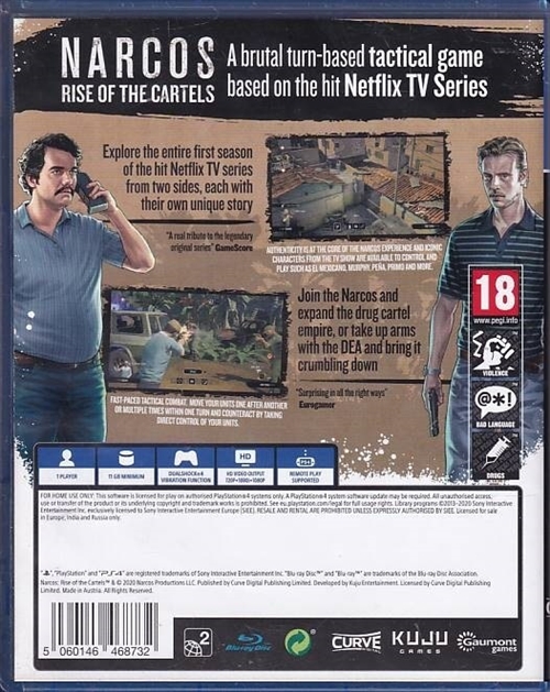 Narcos Rise of the Cartels - PS4 (A Grade) (Genbrug)